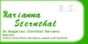 marianna sternthal business card